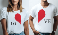 Koszulki dla pary - Serce