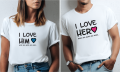 Koszulki dla pary - I love u