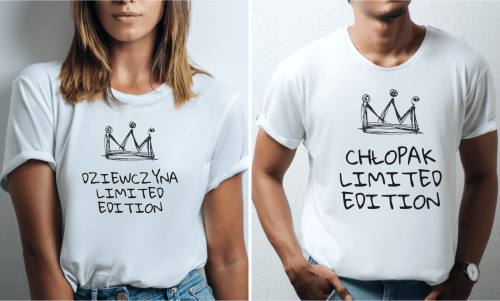Koszulki personalizowane dla pary - Limited edition