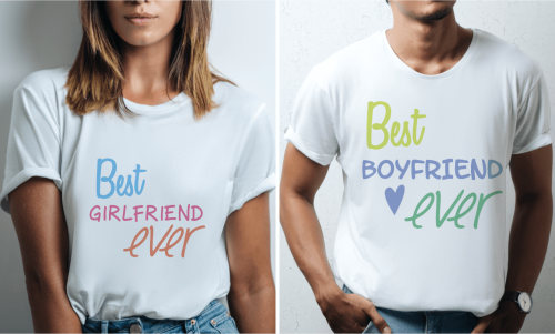 Koszulki personalizowane dla pary - Best ever