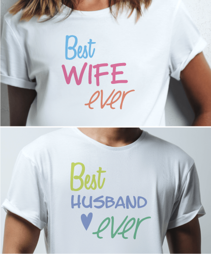 Koszulki personalizowane dla pary - Best ever 2