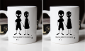 Kubki dla pary - Alien couple
