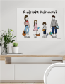 Plakat personalizowany z portretem rodziny