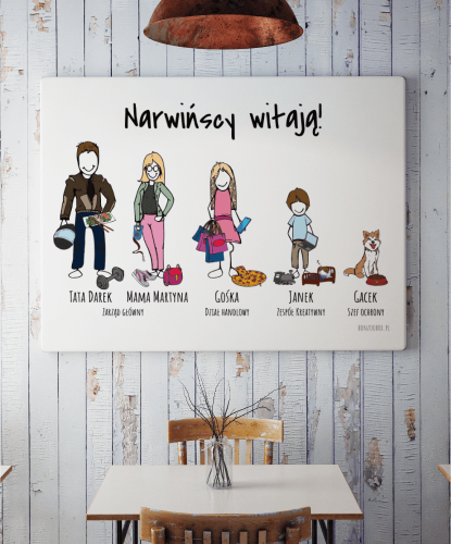 Plakat personalizowany rodzinny