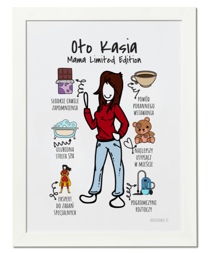 Plakat personalizowany na prezent dla mamy