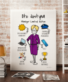 Plakat personalizowany dla szefowej