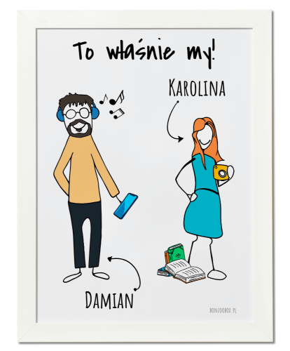 Plakat dla nowożeńców