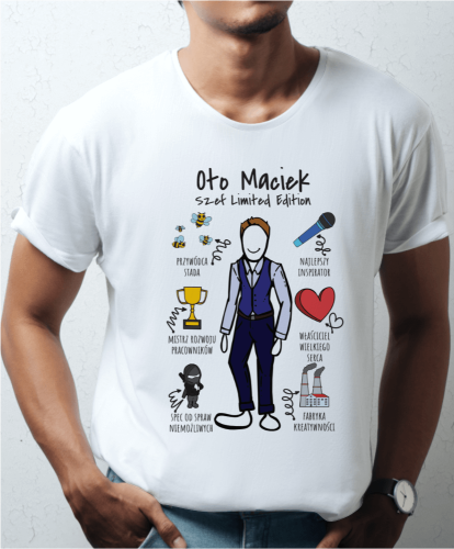 Koszulka personalizowana na prezent dla szefa