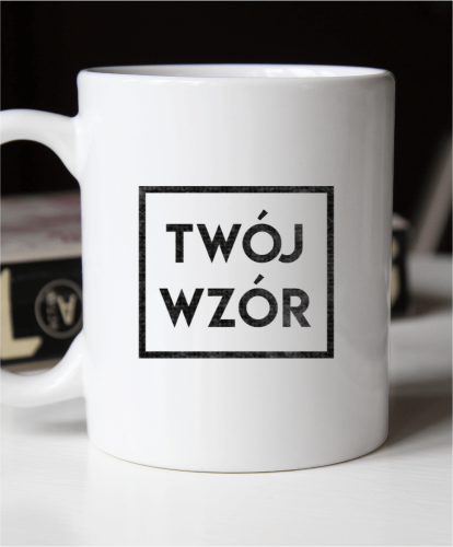 Kubek z własnym napisem lub nadrukiem
