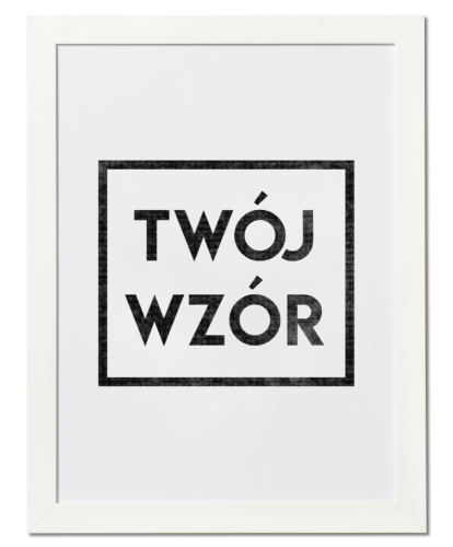 Plakat z własnym napisem lub nadrukiem