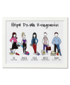 Plakat personalizowany na prezent dla pracowników - "Nasz zespół"