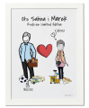 Plakat personalizowany na prezent dla rodziców