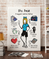 Personalizowany prezent dla koleżanki z pracy – plakat z własną podobizną