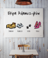 Plakat rodzinny personalizowany