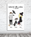 Plakat personalizowany RODZINA HALLOWEENOWA