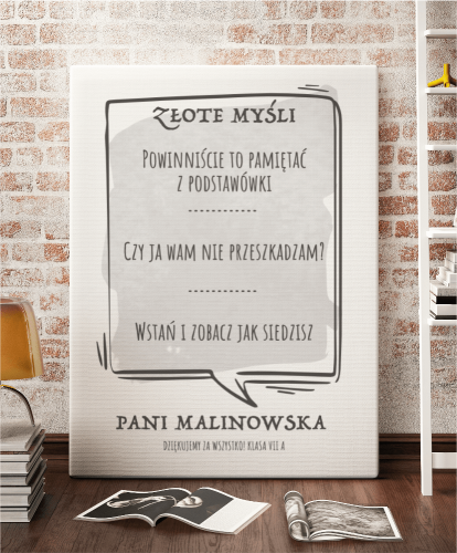 Plakat na prezent dla nauczyciela