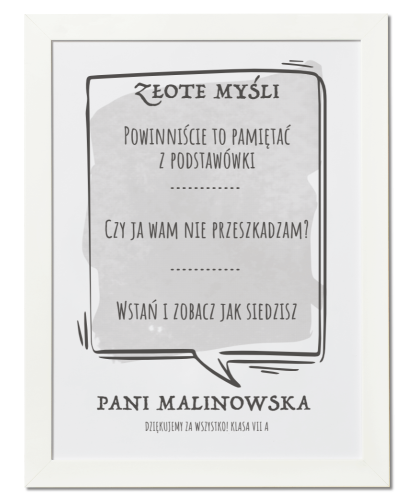 Plakat na prezent dla nauczyciela