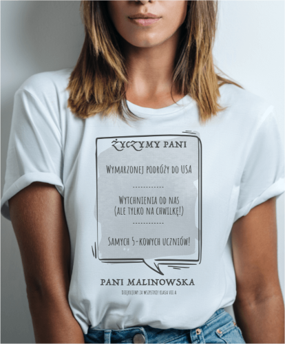 KOSZULKA NA PREZENT "ŻYCZYMY CI..." 