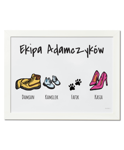 Plakat personalizowany "BUTY"