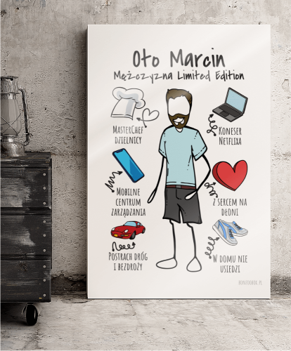 Plakat personalizowany na prezent 