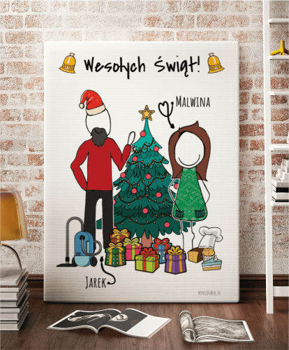 Plakat dla pary personalizowany  