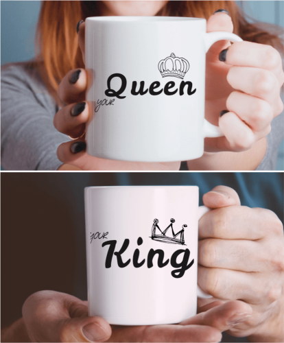 Kubki dla pary - King and Queen