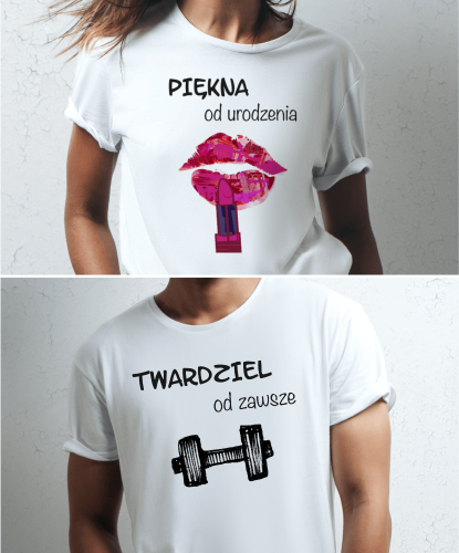 Koszulki personalizowane dla pary - Siłownia