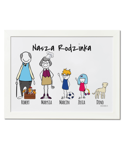 Plakat personalizowany rodzinny