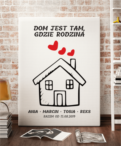 Plakat personalizowany na prezent z datą