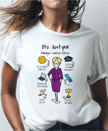 Koszulka personalizowana na prezent dla szefowej