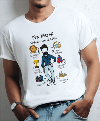 Koszulka personalizowana na prezent dla kolegi z pracy