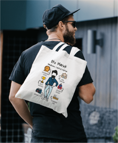 Torba personalizowana na prezent dla kolegi z pracy