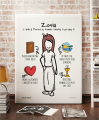 Prezent na komunię dla dziewczynki – personalizowany plakat pamiątkowy
