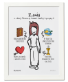 Prezent na komunię dla dziewczynki – personalizowany plakat pamiątkowy