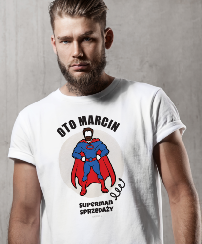 Koszulka personalizowana na prezent dla kolegi z pracy