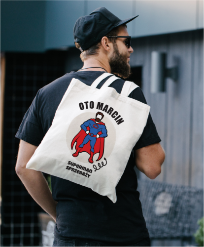 TORBA PERSONALIZOWANA NA PREZENT DLA KOLEGI Z PRACY