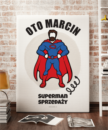 Plakat personalizowany na prezent dla kolegi z pracy