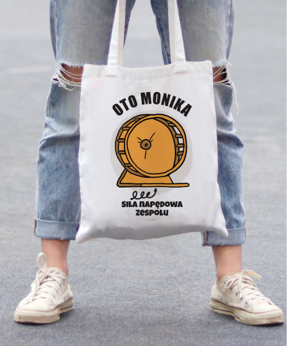 Torba personalizowana na prezent dla koleżanki z pracy