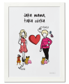 Plakat personalizowany na prezent dla mamy "Jaka mama, taka córka"