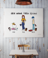 Plakat personalizowany na prezent dla mamy "Jaka mama, taka dzieci"