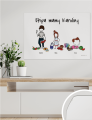 Plakat personalizowany na prezent dla mamy "Ekipa mamy Karoliny"