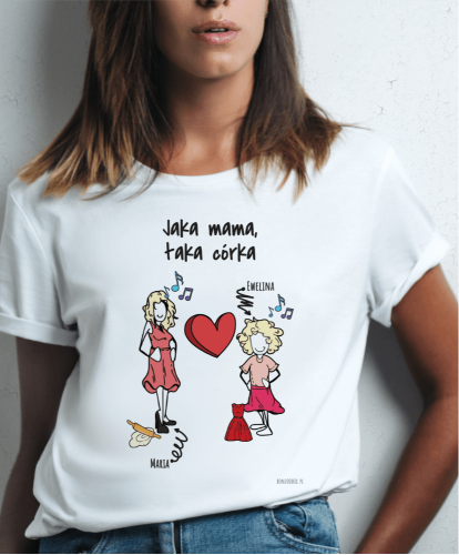 Koszulka personalizowana na prezent dla mamy 