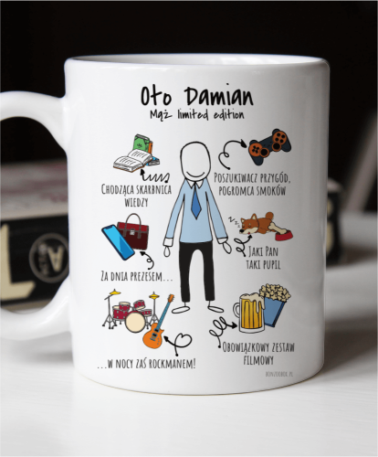 Kubek personalizowany na prezent dla męża