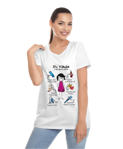 Koszulka personalizowana na prezent dla żony