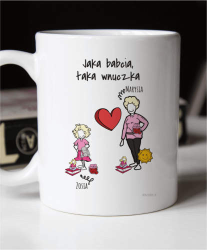 Kubek personalizowany na prezent dla babci