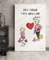 Plakat personalizowany na prezent dla babci "Jaka babcia, taka wnuczka"