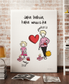 Plakat personalizowany na prezent dla babci "Jaka babcia, taka wnuczka"