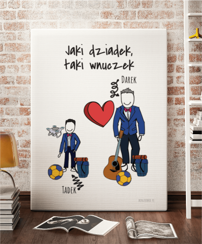 Plakat personalizowany na prezent dla dziadka