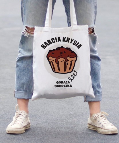 Torba na zakupy na prezent dla babci  