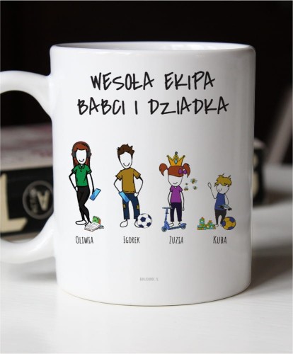 Kubek personalizowany na prezent dla babci i dziadka 